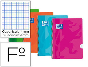 LIBRETA OXFORD TAPA PLASTICO CUADROS