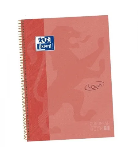 Libreta Oxford Cuadros Soft Touch Coral
