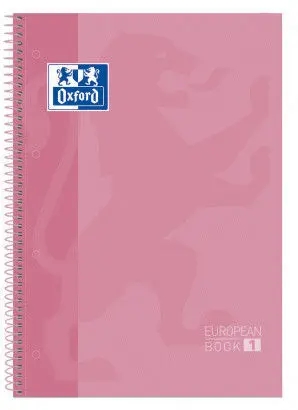 Libreta Oxford European 1 Rayas Color Rosa Chicle