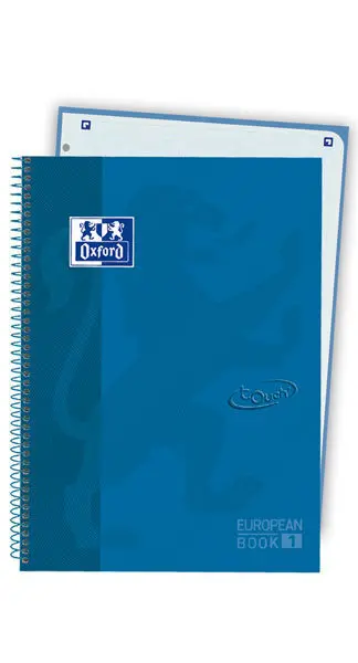 Libreta Oxford Cuadros Soft Touch Azul Denim