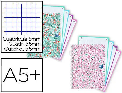 Libreta Oxford A5 Oxfbloom 120H 90Gr