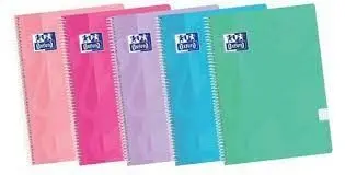 Libreta Oxford A4 Tapa Plastico Blanda Pastel