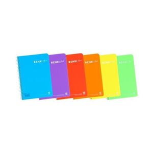ENRI CUADERNOS FOLIO(A4), TAPA DURA, 80 HOJAS CUADRÍCULA 4X4, SURTIDO ALEATORIO 1 UND