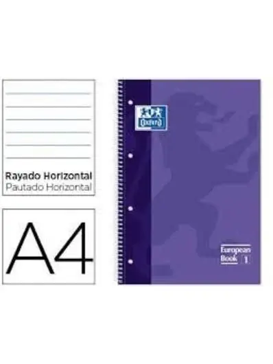 Libreta Oxford European 1 Rayas Color Lila
