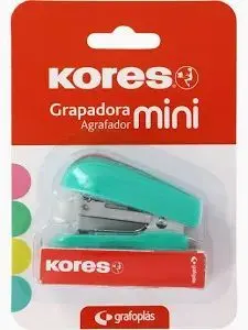 Grapadora Mini Kores 12 Hojas Menta