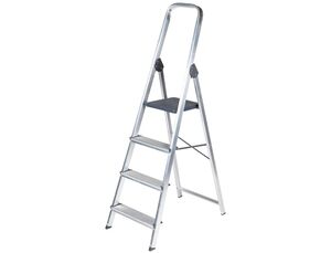 ESCALERA Q-CONNECT DE ALUMINIO 4 PELDAÑOS 860X462X1470 MM PESO MAXIMO 150 KG EN-131