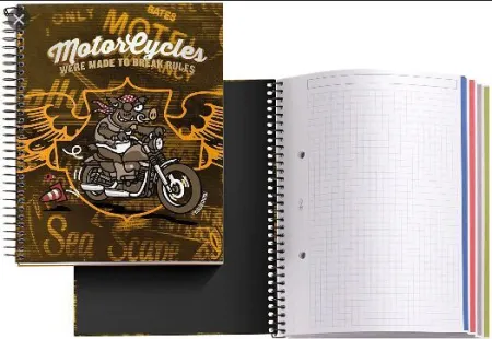 Notebook A5 120 Hojas Cuadros Jabali Davison Kukuxumusu