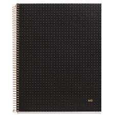 LIBRETA A4 NEGRO PAUTA BLACK