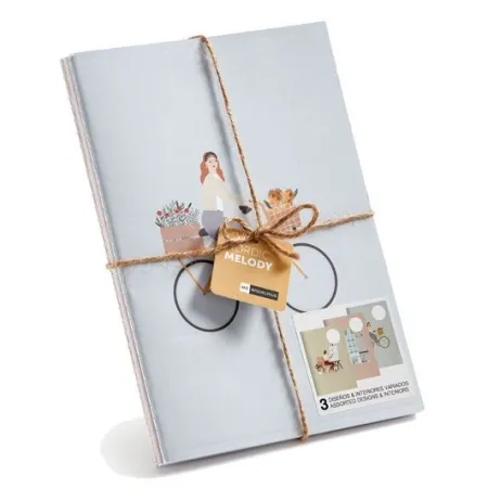 Pack 3 Cuadernos Liso + Hor + Puntos - Nordic Melody Mr
