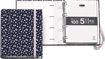 Carpebloc Recambio A4 4 Anillas Jazmin Mr Azul