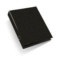 Carpeta Solapas A4 Negro Topos New Golden Miquelrius