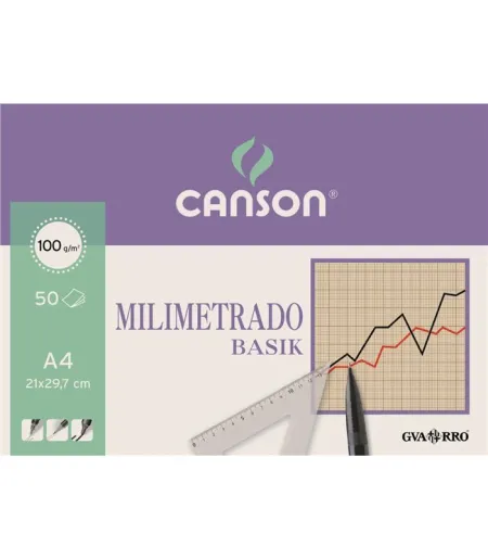 Bloc A4 50H Papel Milimetrado