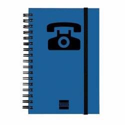 INDICE TELEFONICO PHONE  10X15 AZUL