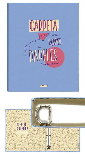 Carpeta Talkual A4 Azul