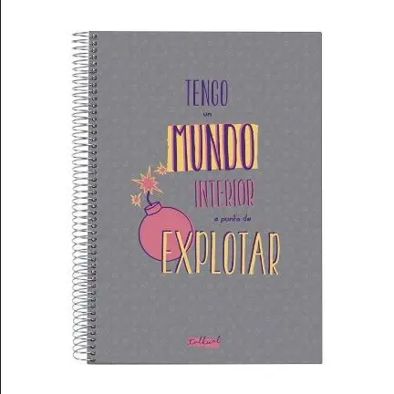 Libreta Talkual A4 Mundo Interior Gris
