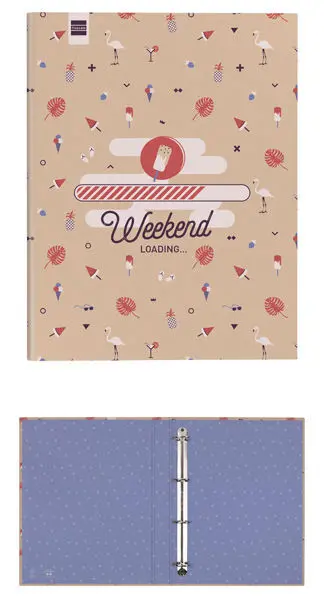 Carpeta 4 Anillas Prints A4 Weekend