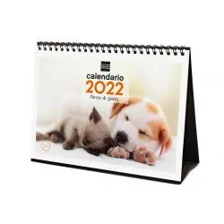 Calendario Sobremesa 2022 Perros y Gatos