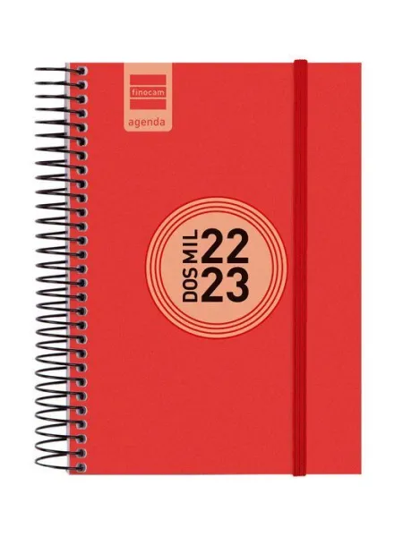 Agenda Espir Label E8 1Dp 22-23 Rojo+