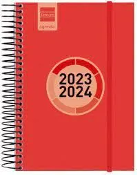 Agenda Finocam Espir Label Rojo Dp 23-24