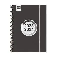 Agenda Finocam Espir Label Negro Sv 23-24