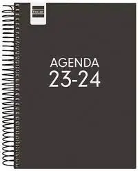 Agenda Finocam Cool Negro 1/4 Dp 23-24