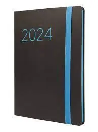 Agenda Anual Lisa Fa5 Sv Negro 2024