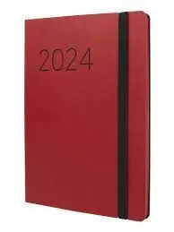 Agenda Anual Lisa Fa5 Sv Rojo 2024