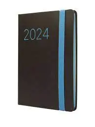 Agenda Anual Lisa F4 Sv Negro 2024
