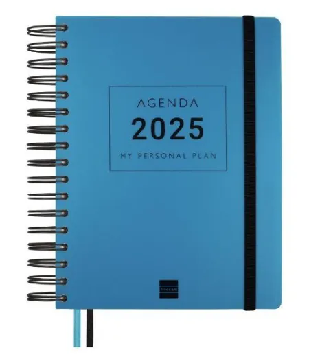 Agenda Finocam 16M Tempus 1/4 Svv 24/25 Azul+