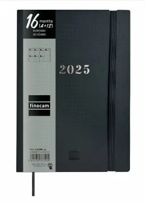 Agenda Finocam 16M Dotted Y10 Svh 24/25 Negro Intl+