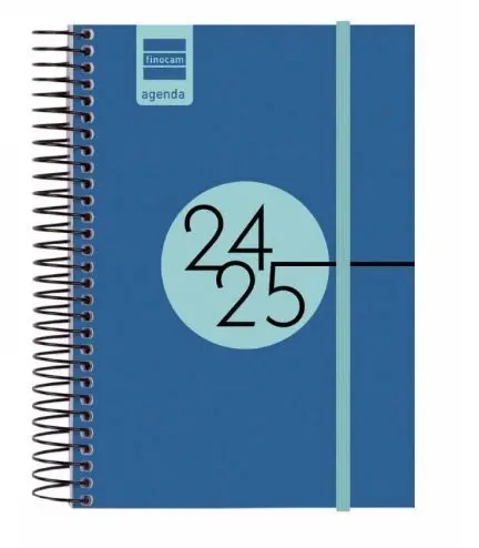 Agenda Finocam Espir E8 1Dp 24/25 Azul+