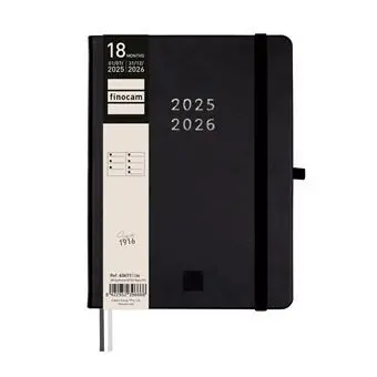 Agenda Finocam 25-26 (18 Meses) Minimal M5 Svh Negro