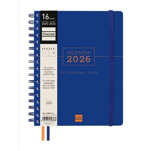 AGENDA FINOCAM 16M TEMPUS 1/4 SVV 25-26 AZUL