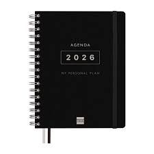 AGENDA FINOCAM 16M TEMPUS 1/4 SVV 25-26 NEGRO