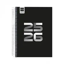 Agenda Finocam Cool 25-26 Negro 1/4 Dp