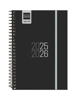 Agenda Finocam E8 Svh 25-26 Negro Cat