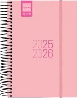 Agenda Finocam Espir E8 1Dp 25-26 Rosa