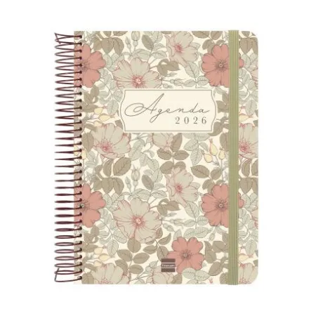 Agenda Cloe 2026 Marrón Enero 2026 - Diciembre 2026 (12 Meses)