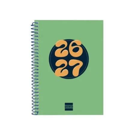 Agenda Cool Curso 2026 2027 Verde Finocam Catalan Semana Vista