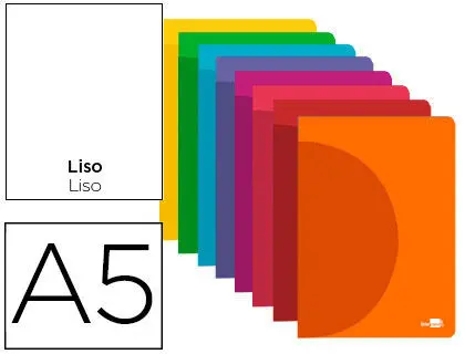 Libreta Liderpapel 360 Tapa de Plastico A5 48 Hojas 90G/M2 Lisa