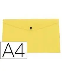 Carpeta Liderpapel Dossier Broche A4 Amarillo Fluor
