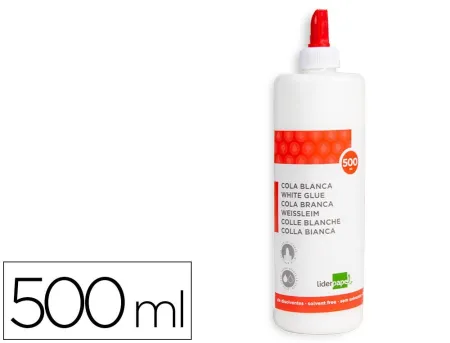 Pegamento Cola Blanca Lavable Liderpapel 500 Ml