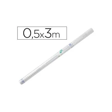 Rollo Plastico Adhesivo Liderpapel 0,50X3 M Forralibros Removible