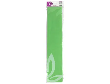 Papel Crespon 50X2,5 34G/M2 Verde Claro