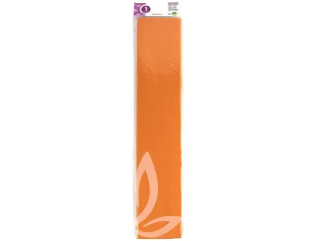 Papel Crespon Naranja Claro 50Cm X 2,5M 34G/M2