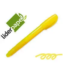 Marcador de Cera Gel Liderpapel Fluorescente Amarillo