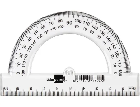 Semicirculo Liderpapel 10 cm Plastico