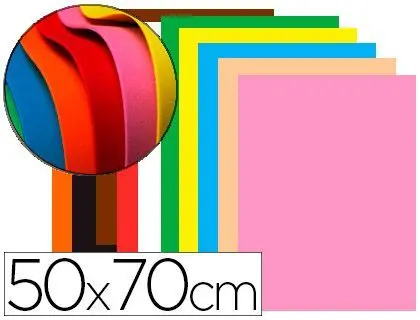 Goma Eva 50X70 60G/M2 1,5Mm Espesor Colores Surtidos