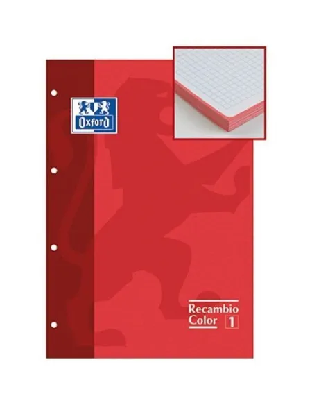 Recambio Color Oxford Cuadros Color Rojo