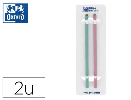 Lapices de Grafito Oxford Nature Plantables Pack de 2 Unidades